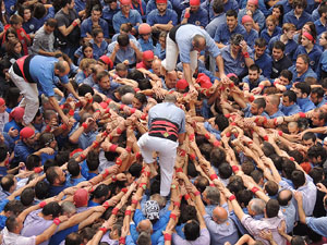 Fires 2015. Diada Castellera de Sant Narc&iacute;s amb Marrecs de Salt, Minyons de Terrassa i Capgrossos de Matar&oacute;
