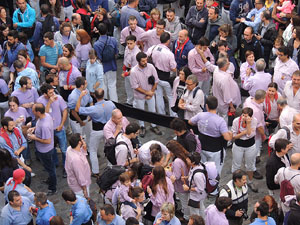 Fires 2015. Diada Castellera de Sant Narc&iacute;s amb Marrecs de Salt, Minyons de Terrassa i Capgrossos de Matar&oacute;