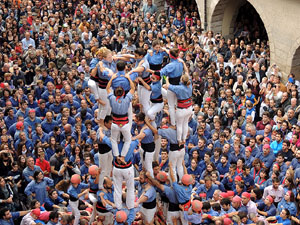 Fires 2015. Diada Castellera de Sant Narc&iacute;s amb Marrecs de Salt, Minyons de Terrassa i Capgrossos de Matar&oacute;
