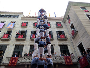 Fires 2015. Diada Castellera de Sant Narc&iacute;s amb Marrecs de Salt, Minyons de Terrassa i Capgrossos de Matar&oacute;