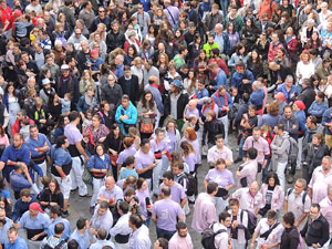 Fires 2015. Diada Castellera de Sant Narc&iacute;s amb Marrecs de Salt, Minyons de Terrassa i Capgrossos de Matar&oacute;