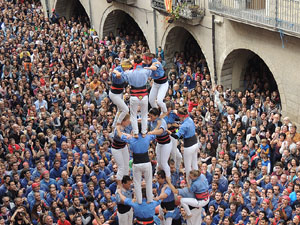 Fires 2015. Diada Castellera de Sant Narc&iacute;s amb Marrecs de Salt, Minyons de Terrassa i Capgrossos de Matar&oacute;