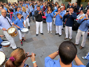 Fires 2015. Diada Castellera de Sant Narc&iacute;s amb Marrecs de Salt, Minyons de Terrassa i Capgrossos de Matar&oacute;