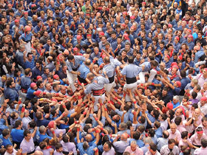 Fires 2015. Diada Castellera de Sant Narc&iacute;s amb Marrecs de Salt, Minyons de Terrassa i Capgrossos de Matar&oacute;