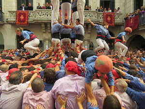 Fires 2015. Diada Castellera de Sant Narc&iacute;s amb Marrecs de Salt, Minyons de Terrassa i Capgrossos de Matar&oacute;