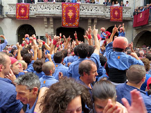 Fires 2015. Diada Castellera de Sant Narc&iacute;s amb Marrecs de Salt, Minyons de Terrassa i Capgrossos de Matar&oacute;