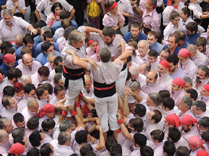 Fires 2015. Diada Castellera de Sant Narc&iacute;s amb Marrecs de Salt, Minyons de Terrassa i Capgrossos de Matar&oacute;