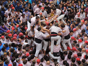 Fires 2015. Diada Castellera de Sant Narc&iacute;s amb Marrecs de Salt, Minyons de Terrassa i Capgrossos de Matar&oacute;
