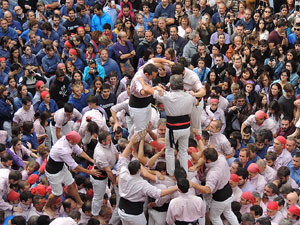 Fires 2015. Diada Castellera de Sant Narc&iacute;s amb Marrecs de Salt, Minyons de Terrassa i Capgrossos de Matar&oacute;