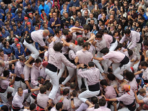 Fires 2015. Diada Castellera de Sant Narc&iacute;s amb Marrecs de Salt, Minyons de Terrassa i Capgrossos de Matar&oacute;