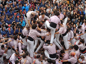 Fires 2015. Diada Castellera de Sant Narc&iacute;s amb Marrecs de Salt, Minyons de Terrassa i Capgrossos de Matar&oacute;