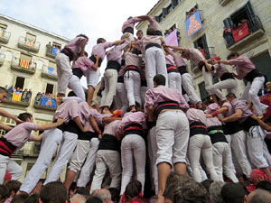 Fires 2015. Diada Castellera de Sant Narc&iacute;s amb Marrecs de Salt, Minyons de Terrassa i Capgrossos de Matar&oacute;