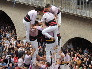Fires 2015. Diada Castellera de Sant Narc&iacute;s amb Marrecs de Salt, Minyons de Terrassa i Capgrossos de Matar&oacute;