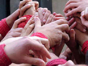Fires 2015. Diada Castellera de Sant Narc&iacute;s amb Marrecs de Salt, Minyons de Terrassa i Capgrossos de Matar&oacute;