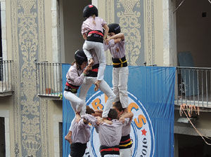 Fires 2015. Diada Castellera de Sant Narc&iacute;s amb Marrecs de Salt, Minyons de Terrassa i Capgrossos de Matar&oacute;