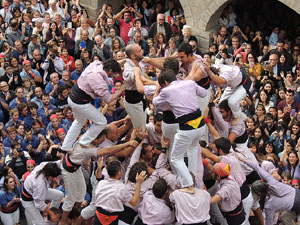 Fires 2015. Diada Castellera de Sant Narc&iacute;s amb Marrecs de Salt, Minyons de Terrassa i Capgrossos de Matar&oacute;