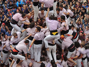 Fires 2015. Diada Castellera de Sant Narc&iacute;s amb Marrecs de Salt, Minyons de Terrassa i Capgrossos de Matar&oacute;