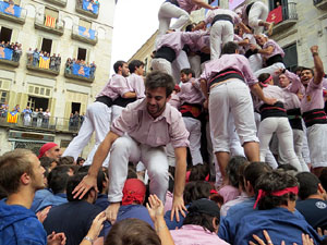 Fires 2015. Diada Castellera de Sant Narc&iacute;s amb Marrecs de Salt, Minyons de Terrassa i Capgrossos de Matar&oacute;