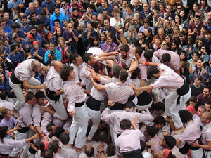 Fires 2015. Diada Castellera de Sant Narc&iacute;s amb Marrecs de Salt, Minyons de Terrassa i Capgrossos de Matar&oacute;