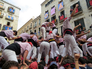 Fires 2015. Diada Castellera de Sant Narc&iacute;s amb Marrecs de Salt, Minyons de Terrassa i Capgrossos de Matar&oacute;
