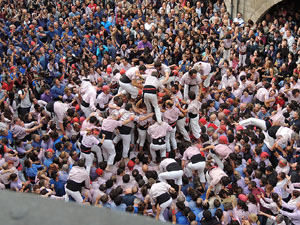 Fires 2015. Diada Castellera de Sant Narc&iacute;s amb Marrecs de Salt, Minyons de Terrassa i Capgrossos de Matar&oacute;