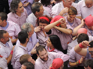 Fires 2015. Diada Castellera de Sant Narc&iacute;s amb Marrecs de Salt, Minyons de Terrassa i Capgrossos de Matar&oacute;