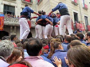Fires 2015. Diada Castellera de Sant Narc&iacute;s amb Marrecs de Salt, Minyons de Terrassa i Capgrossos de Matar&oacute;