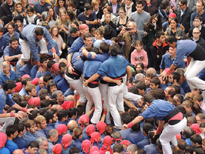 Fires 2015. Diada Castellera de Sant Narc&iacute;s amb Marrecs de Salt, Minyons de Terrassa i Capgrossos de Matar&oacute;