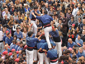 Fires 2015. Diada Castellera de Sant Narc&iacute;s amb Marrecs de Salt, Minyons de Terrassa i Capgrossos de Matar&oacute;