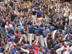 Fires 2015. Diada Castellera de Sant Narc&iacute;s amb Marrecs de Salt, Minyons de Terrassa i Capgrossos de Matar&oacute;