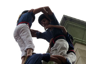 Fires 2015. Diada Castellera de Sant Narc&iacute;s amb Marrecs de Salt, Minyons de Terrassa i Capgrossos de Matar&oacute;