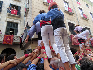 Fires 2015. Diada Castellera de Sant Narc&iacute;s amb Marrecs de Salt, Minyons de Terrassa i Capgrossos de Matar&oacute;