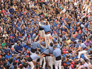 Fires 2015. Diada Castellera de Sant Narc&iacute;s amb Marrecs de Salt, Minyons de Terrassa i Capgrossos de Matar&oacute;