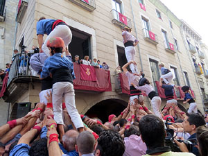 Fires 2015. Diada Castellera de Sant Narc&iacute;s amb Marrecs de Salt, Minyons de Terrassa i Capgrossos de Matar&oacute;
