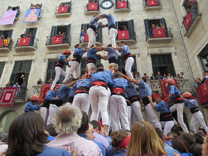 Fires 2015. Diada Castellera de Sant Narc&iacute;s amb Marrecs de Salt, Minyons de Terrassa i Capgrossos de Matar&oacute;