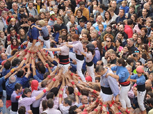 Fires 2015. Diada Castellera de Sant Narc&iacute;s amb Marrecs de Salt, Minyons de Terrassa i Capgrossos de Matar&oacute;