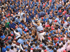 Fires 2015. Diada Castellera de Sant Narc&iacute;s amb Marrecs de Salt, Minyons de Terrassa i Capgrossos de Matar&oacute;