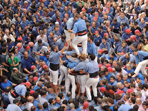 Fires 2015. Diada Castellera de Sant Narc&iacute;s amb Marrecs de Salt, Minyons de Terrassa i Capgrossos de Matar&oacute;
