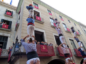 Fires 2015. Diada Castellera de Sant Narc&iacute;s amb Marrecs de Salt, Minyons de Terrassa i Capgrossos de Matar&oacute;
