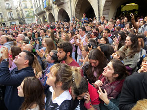 Fires 2015. Diada Castellera de Sant Narc&iacute;s amb Marrecs de Salt, Minyons de Terrassa i Capgrossos de Matar&oacute;
