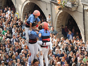 Fires 2015. Diada Castellera de Sant Narc&iacute;s amb Marrecs de Salt, Minyons de Terrassa i Capgrossos de Matar&oacute;