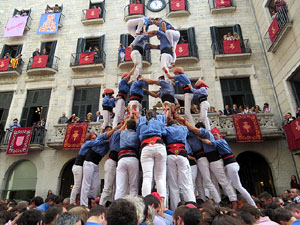 Fires 2015. Diada Castellera de Sant Narc&iacute;s amb Marrecs de Salt, Minyons de Terrassa i Capgrossos de Matar&oacute;