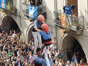 Fires 2015. Diada Castellera de Sant Narc&iacute;s amb Marrecs de Salt, Minyons de Terrassa i Capgrossos de Matar&oacute;