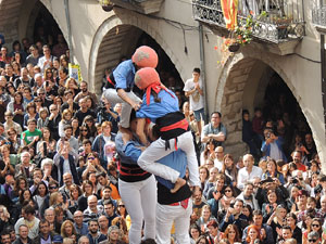 Fires 2015. Diada Castellera de Sant Narc&iacute;s amb Marrecs de Salt, Minyons de Terrassa i Capgrossos de Matar&oacute;