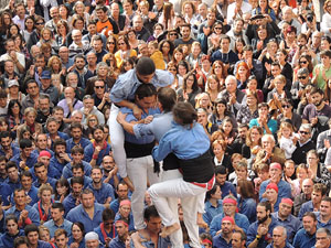 Fires 2015. Diada Castellera de Sant Narc&iacute;s amb Marrecs de Salt, Minyons de Terrassa i Capgrossos de Matar&oacute;