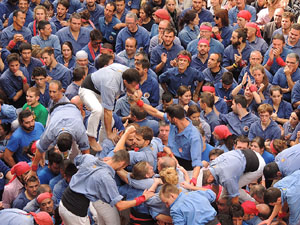 Fires 2015. Diada Castellera de Sant Narc&iacute;s amb Marrecs de Salt, Minyons de Terrassa i Capgrossos de Matar&oacute;