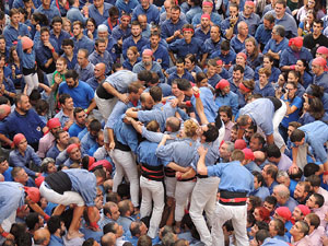 Fires 2015. Diada Castellera de Sant Narc&iacute;s amb Marrecs de Salt, Minyons de Terrassa i Capgrossos de Matar&oacute;