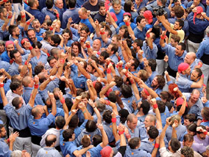 Fires 2015. Diada Castellera de Sant Narc&iacute;s amb Marrecs de Salt, Minyons de Terrassa i Capgrossos de Matar&oacute;