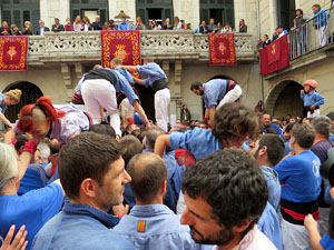 Fires 2015. Diada Castellera de Sant Narc&iacute;s amb Marrecs de Salt, Minyons de Terrassa i Capgrossos de Matar&oacute;