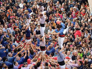 Fires 2015. Diada Castellera de Sant Narc&iacute;s amb Marrecs de Salt, Minyons de Terrassa i Capgrossos de Matar&oacute;